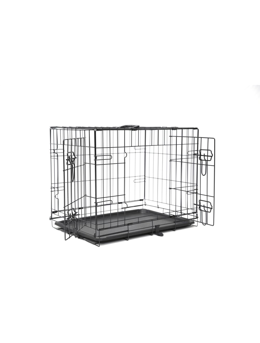 Nordic Paws - Wire cage black - L - 92 x 57 x 64 cm