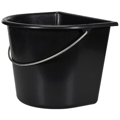 Spand fødevaregodkendt med flad side 15 liter