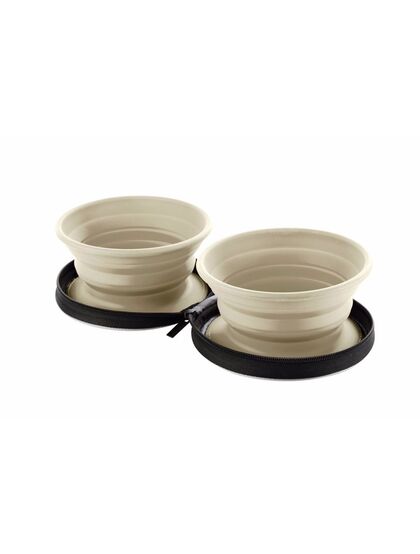 Silicone Rejseskål med taske List 750 ml