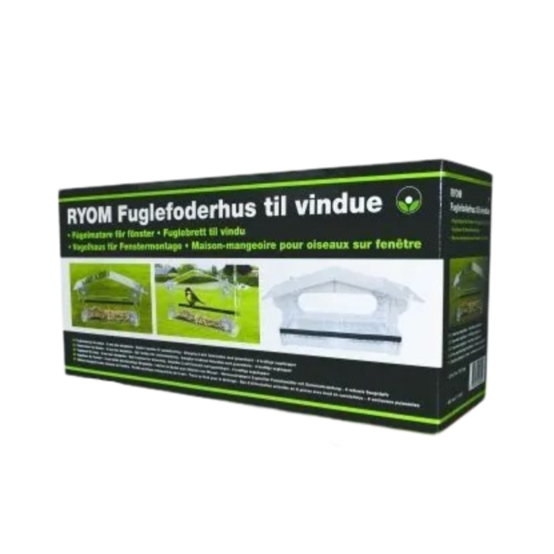 Fuglefoderhus t/vindue klar acryl 